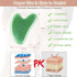 Gua Sha Massager Tool, 2 Pcs Natural Jade Stone Guasha Board, Gua Sha Scrapping Massager Stones for Physical Therapy and SPA Acupuncture Therapy, ...