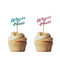 Morndew 24 PCS Wheels or Heels Cupcake Toppers for Gender Reveal Baby Shower Birthday Party Wedding Party Decorations - Boy or Girl - He or she...