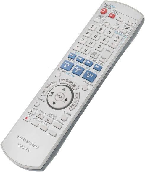 EUR7659YKO Replacement Remote Control Applicable for Panasonic DVD Recorder DMR-ES15 DMR-ES30V DMR-E35V DMR-ES10...