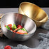 Stainless Steel Salad Bowls, Mixing Bowls, Nesting Bowls, Snacks Bowls, Serving Bowls for Mixing, Cooking, Baking, Prepping, Set of 2, Small & Lar...