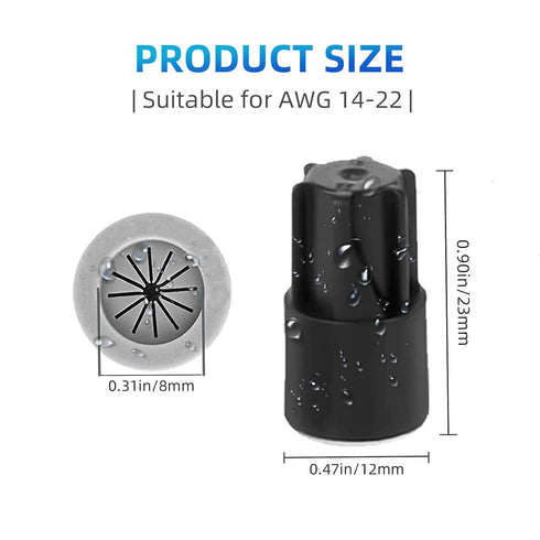 40PCS Waterproof Outdoor Wire Electrical Connectors,Sealant Twist Nuts Caps Cable Terminal Connector Gel for Landscape Light, Building Application...