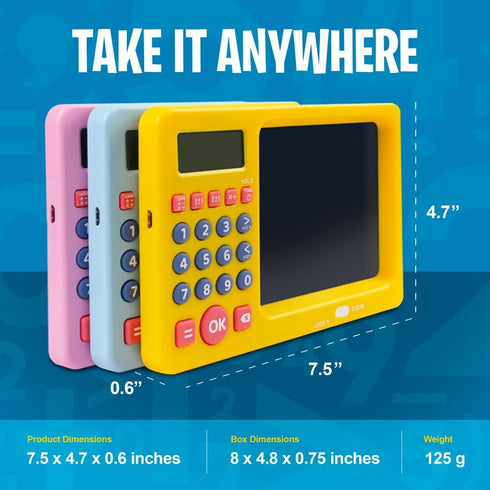 CoolToys Number Genius - Interactive Electronic Math Game with Sketch Pad - Educational Math Learning Games for Kids: Addition, Subtraction, Multi...