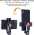 ULANZI ST-06 Camera Hot Shoe Phone Holder Flexible Phone Tripod Mount Adapter w Cold Shoe Mount for Microphone LED Light for DJI Ronin SC iPhone S...