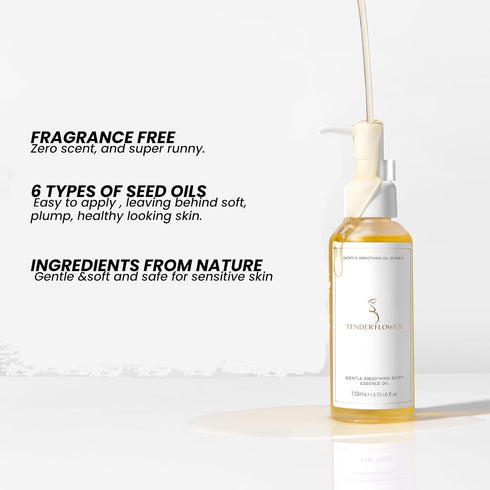 TENDER'FLOWER Stretch Mark Oil, body oil for Pregnancy,belly oil, belly abdominal Serum Skin Care,Moisturizing Dry Skin, Tender & Softening 3.7OZ...