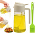 Oil Sprayer for Cooking, 2 in1 Oil Spray Bottle, 16 oz/450ml Olive Oil Sprayer Mister, Food-grade Olive Oil Dispenser Bottle with a Oil Brush for ...