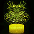 3D Frog Night Light Table Desk Optical Illusion Lamps 7 Color Changing Lights LED Table Lamp Xmas Home Love Birthday Children Kids Decor Toy Gift...