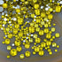 AD Beads 1440 Pieces Mixed Size No Hotfix Glue on Quality Glass Flatback Rhinestones Round Crystal Gems (21 Citrine)...