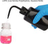 stonylab LDPE Chemical Wash Bottle, 2-Pack Watering Tool Safety Black Plastic Squeeze Bottle Lab Rinse Bottle with Scale Labels and Narrow Mouth S...