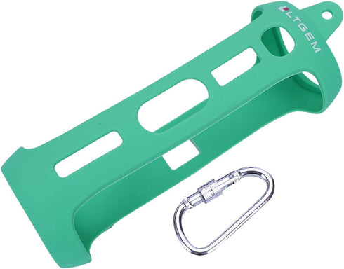 LTGEM Silicone Carrying Travel Case for JBL FLIP 5 Waterproof Portable Speaker with Extra Carabiner - Teal...