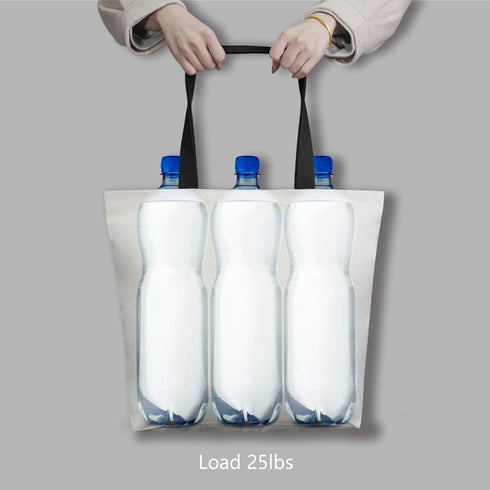 TOPDesign 2-Pack Canvas Tote Bags with Magnetic Snap, Reusable Grocery Shopping Bags, DIY Your Creative Designs...