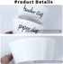 ONTUBE Ceramic Paper Clip Holder and Binder Clip Holder Set (White)...
