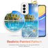 OOK Wrist Strap Case for Samsung Galaxy A15 5G with Kickstand, Seabeach Wristband Crystal Shockproof Protection Phone Case for Women Girls Clear C...