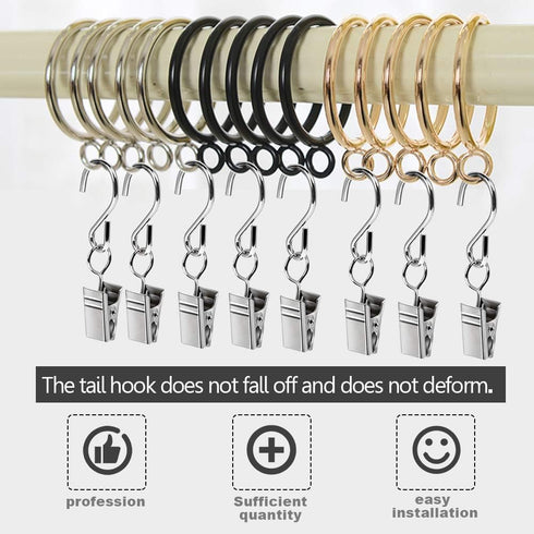 Teenitor 60pcs Party Light Hanger, Gutter Hangers for Lights, Curtain Clips Hanging Clamp Hooks Hanger Clips for Curtain Photos String Party Light...