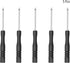5PCS Mini Slotted Screwdriver, 3mm Flat Head for Watch Eyeglasses Electronics Toy Repair, Non-magnetic, 3.15"(80mm) Total Length (Black Handle)...