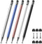 Stylus (5 Pcs), 2-in-1 Stylus Pen for Touch Screen, High Precision and Sensitivity, Suitable for iPhone/ipad/Android Tablets, Compatible with All ...