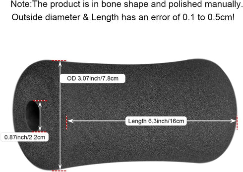 Sponge Foam Foot Pad Roller Pair, Used for Replacing Gym Exercise Equipment, Suitable for 1-inch Rod (Foam 6.3" X 3.07" Od X 0.87" Id)...