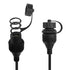 QIANRENON RJ11/RJ12 6P6C Panel Mount Waterproof Connector CAT3 RJ12 Male to Female Outdoor Telephone Line Socket,IP67 Waterproof,for Telephone Com...