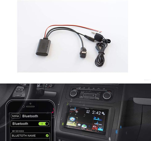 YuYue Bluetooth 5.0 Module, 11 Pin IP-Bus Plug Cable AUX Adapter for Pioneer DEH-P88RS Audio Music Receiver...