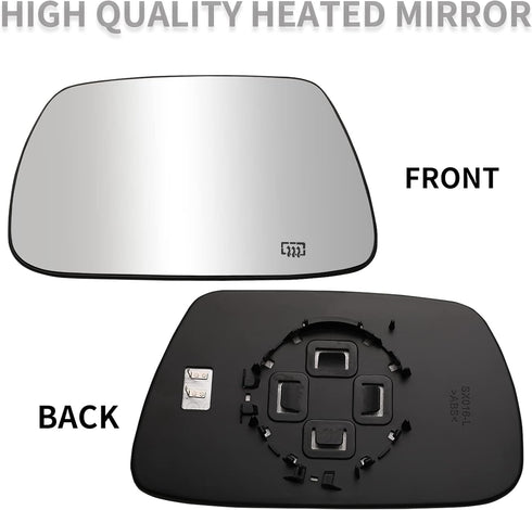 Driver Side Mirror Replacement for 2005 2006 2007 2008 2009 2010 Jeep Grand Cherokee Mirrors Glass - Convex Mirror Glass, Left Side Rear View Mirr...