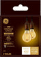 GE Lighting Vintage Style LED Light Bulbs, 60 Watt Eqv, Amber Glass, Warm Candle Light, A15 Standard Bulb, Small Base (2 Pack)...