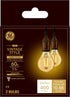 GE Lighting Vintage Style LED Light Bulbs, 60 Watt Eqv, Amber Glass, Warm Candle Light, A15 Standard Bulb, Small Base (2 Pack)...