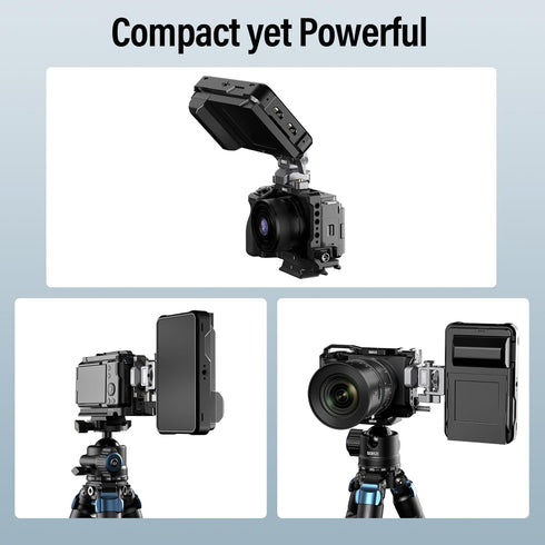 SIRUI Camera Monitor Holder with NATO System Mount, 360° Swivel and 180° Tilt Field Monitor Mount for 5” and 7” Monitor, NATO Rail Included, AM-MT...