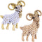 Opexicos 2Pcs Fashion Alloy Pearl Goat Brooch Cute Animal Brooches Clothing Accessories Children's Holiday Gift...