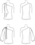 New Look UN6701A Misses' One-Shoulder Top Sewing Pattern Kit, Code N6701, Sizes 6-8-10-12-14-16-18...