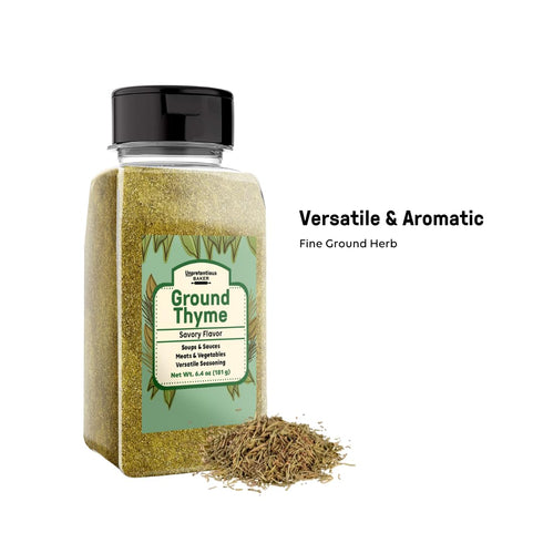 Unpretentious Ground Thyme, 6.4 oz, Versatile Seasoning, Savory Flavor, Soups & Sauces...
