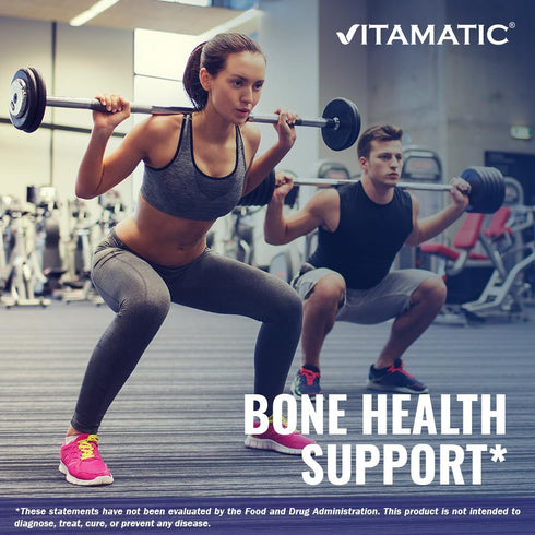 Vitamatic Calcium Magnesium Zinc D3 Boron | 365 Coated Tablets Supplement | Calcium 1200 mg, Magnesium 420mg, Zinc 25mg, Vitamin D3 1000 IU, Boron...