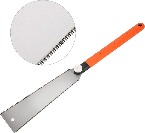 Japanese Pull Saw, Hand Saw, 10Inch Double Edge Straight Saw, Two-sided Tooth Long Handle, Shape Blade, Practical Manual Tool for Woodworking...