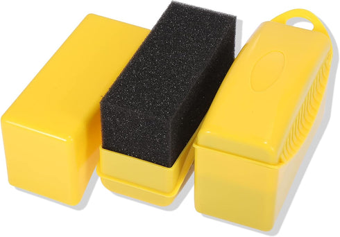X AUTOHAUX 2X Tire Tyre Wheel Rim Trim Contour Detailing Dressing Shine Applicator Pad Sponge Foam Brush for Car Truck Tires Waxing Polishing Clea...