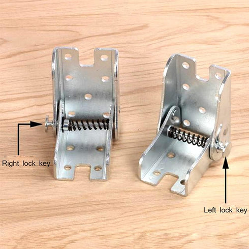 90°Self-Locking Hinge Leg Accessories, Brackets for Folding Table Legs, Kitchen Folding Table, Supporting Sofa Folding Foot, Invisible Foot, Furni...