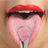 Silvery Tongue Cleaner Brushes Tongue Scraper, Tounge Scrappers Stainless Steel, Portable Tongue Scraper Reduce Bad Breath and Freshing Breath for...