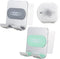 2 PCS Portable Shower Phone Holder, Wall Mount Phone Holder for Smooth Surfaces, Adjustable Cellphone Stand with Adhesive Pads for Bathroom Kitche...