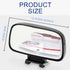 JONMON Blind Spot Mirror - Adjustable 360 Rotation Car Auxiliary Convex Wide Angle Mirror - Snap-On Clip for Side Rearview - Universal for Cars, T...