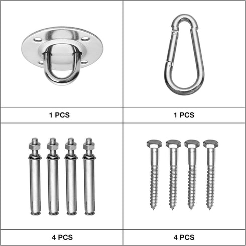 Y- STOP Hammock Hanging Kit Heavy Duty Swing Hanger 1500lb Capacity, Hammock Chair Hanging Kit Durable Hanging Chair Hardware for Wall/Woot, Ceili...