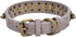 Mushrooms Spiked Rivet Studded Adjustable Pu Leather Pet Collars for Cats Puppy Dogs (12"-14.5" Neck, A Grey)...