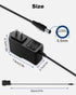 DC 12V 1A Power Supply 12W AC Adapter 100-240V 50-60Hz AC to DC 12 Volt 1 Amp Power Adapter Transformer with 10 Tips for LED Strip Light CCTV Came...