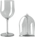 Portable Collapsible Plastic Wine Glass (BPA Free) with a Safety Carrier 1pcs (Transparent)...