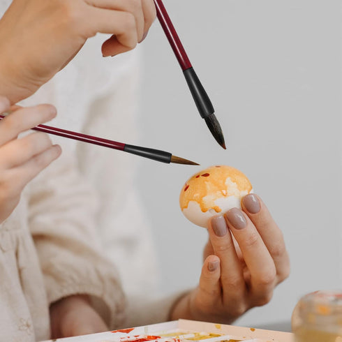 3 Sizes Chinese Calligraphy Brush Set, Kanji Sumi Drawing Brush with Resin Handle, Professional Traditional Chinese Painting Brush for Beginners S...
