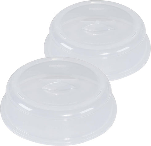 Nordic Ware BPA-free and Melamine Free Plastic Splatter Microwave Cover, 10-Inch (Set of 2), Clear...