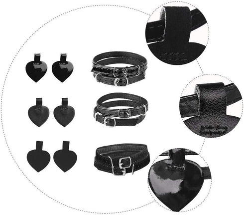Healifty 3 Sets Detachable High Heels Anti Slip Shoe Straps Anti- Loose Heels Ankle Straps Self- Adhesive Heel Cushion Inserts Heel Straps for Hig...