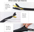 273PCS Cable Management Kit, 4 Cable Split Sleeves,9 Cable Holder,38 Cord Clips, 2 Roll Fastening Tape, 10 Adhesive Wall Cable Tie,10 Reusable Cab...