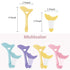 Eyeliner Stencils 4Pcs Reusable Silicone Eyeliner Aid Mascara Shield Eyeliner Eyelash Eyeshadow Lipstick Applicator Guide Tool Multifunctional Eye...
