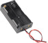 5pcs 18650 Battery Clip 2 Slots 7.4V Plastic 18650 Battery Storage Box Case with Black and Red Wire Leads for 18650 Battery with Connect Lead...