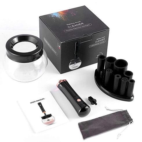 Premium Makeup Brush Cleaner Dryer Electric Brush Cleaner Brush Cleaner - Includes Brush Head Rotator (USB)...