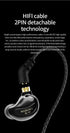 keephifi in-ear Headphones BLON BL01 10mm Bio-Fiber Diaphragm Earphones for Powerful Sound, HiFi Bass Noise-canceling, No Latency Earbuds for Game...