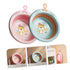 2pcs Baby Folding Washbasin Infant Washing Basin Infant Face Bathtub Travel Collapsible Basin Foldable Basin for Infant Baby Face Basin Wash Basin...