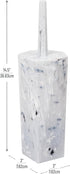 Toothbrush Holder for Bathroom, Countertop, Bathroom Accessory, Marble Design, Plastic, White...